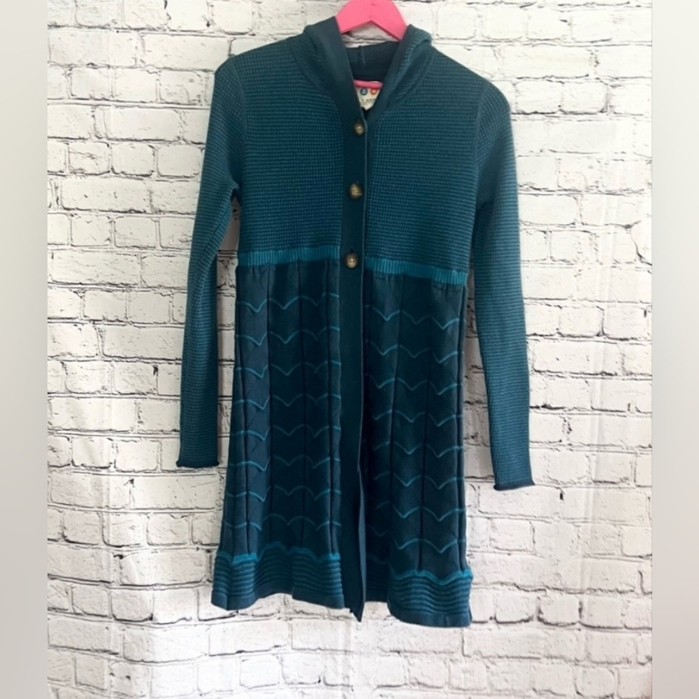 TITLE NINE. sweater cardigan with hood. Size M